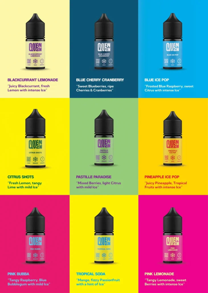 Quench Longfill E-Liquid - Menu